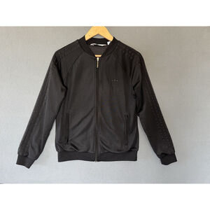 Vintage Adidas Originals Black Track Jacket Full Zip 3-Stripe Trefoil Women’s M